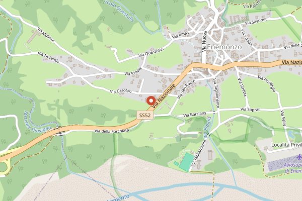 Map showing Caseificio Val Tagliamento in Friuli-Venezia Giulia
