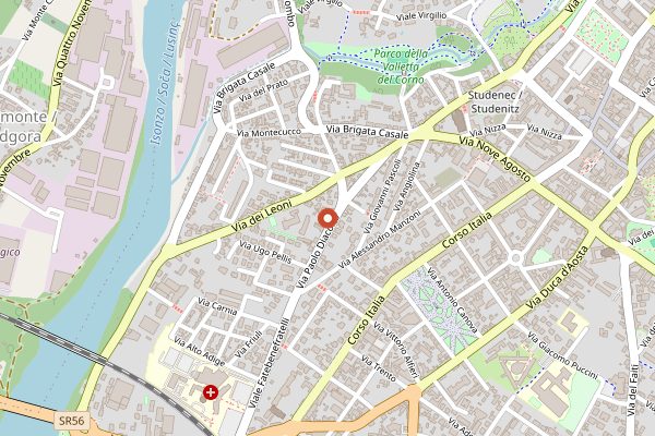 Map showing Damijan Podversic in Friuli-Venezia Giulia