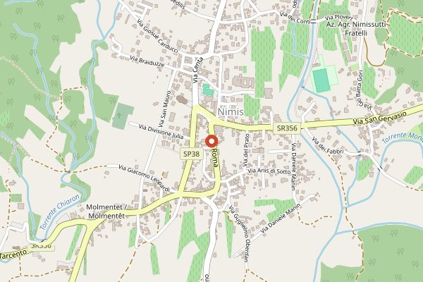 Map showing Distilleria Ceschia in Friuli-Venezia Giulia