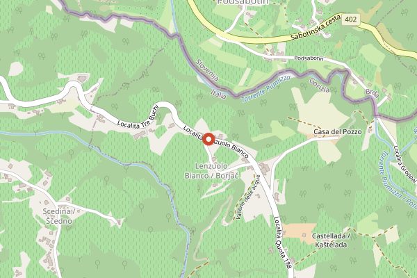 Map showing Gravner Tasting Room in Friuli-Venezia Giulia