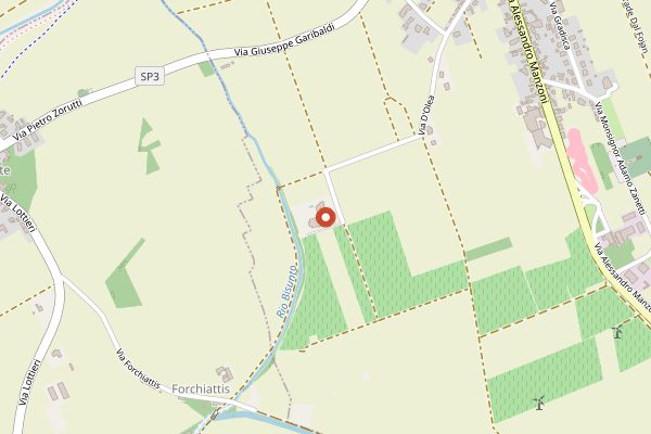 Map showing Vie di Romans Tasting Room in Friuli-Venezia Giulia
