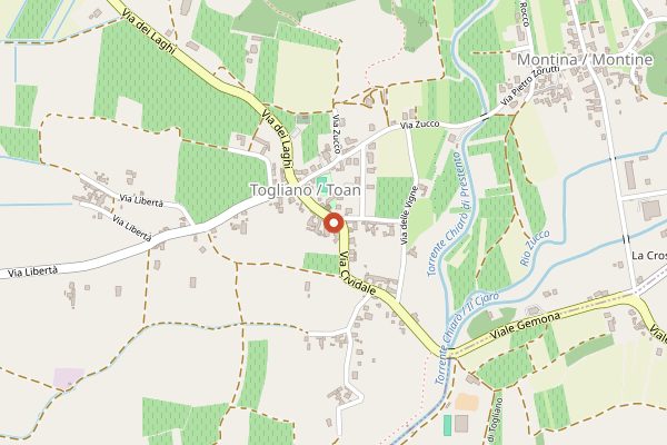Map showing Volpe Pasini Tasting Room in Friuli-Venezia Giulia