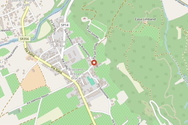 Map showing Borgo del Tiglio in Friuli-Venezia Giulia