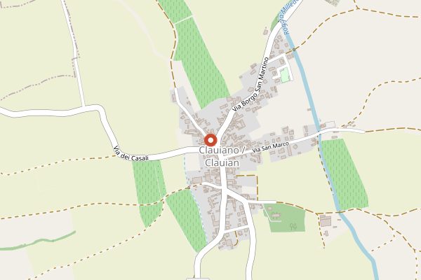 Map showing Foffani in Friuli-Venezia Giulia