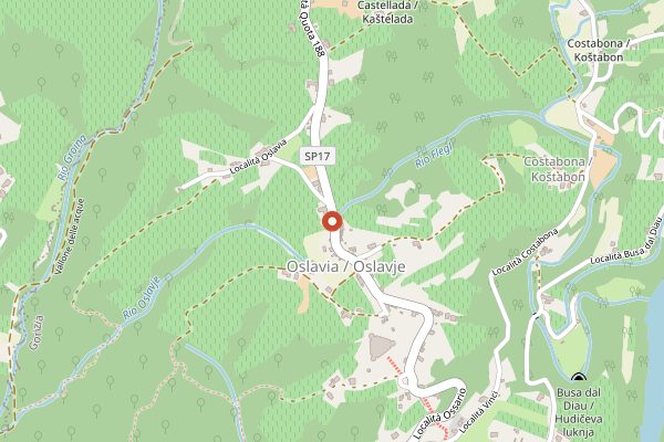 Map showing La Castellada in Friuli-Venezia Giulia