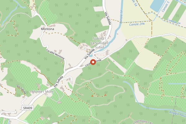Map showing Ronco dei Tassi in Friuli-Venezia Giulia