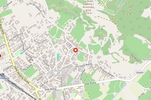 Map showing Enoteca di Cormons in Friuli-Venezia Giulia