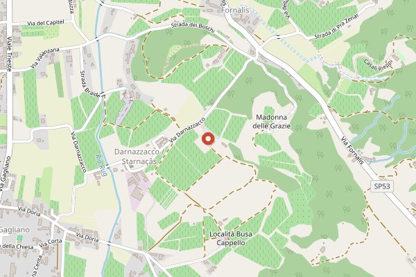 Map showing Bastianich Agriturismo Cividale in Friuli-Venezia Giulia