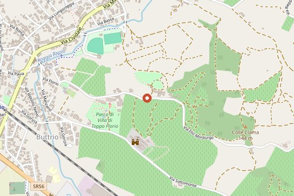 Map showing Castello di Buttrio Restaurant in Friuli-Venezia Giulia