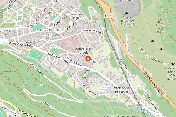 Map showing Antica Trattoria Suban in Friuli-Venezia Giulia