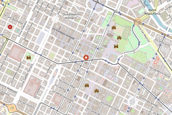 Map showing Tasting in the shop at Latteria Bera in Piedmont
