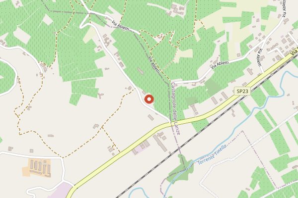 Map showing Punset in Piedmont
