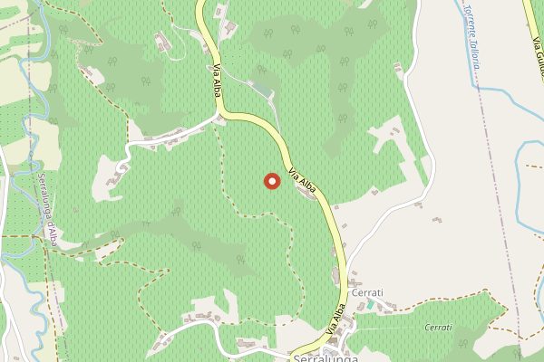 Map showing Fontanafredda in Piedmont