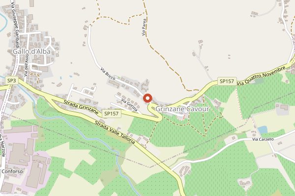 Map showing Castello di Grinzane Cavour and Langhe Museum in Piedmont
