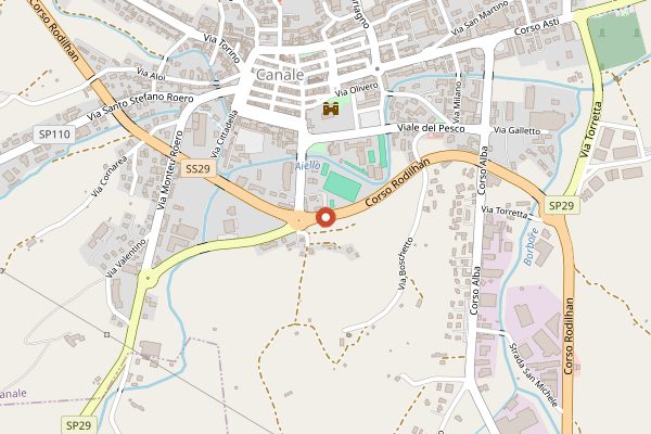 Map showing Osteria dell'Enoteca in Piedmont