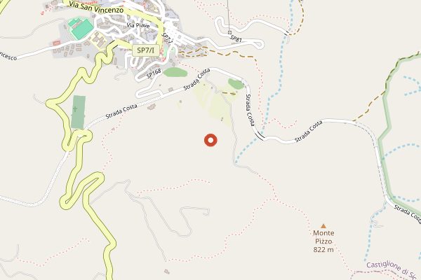 Map showing Terre di Trente in Sicily