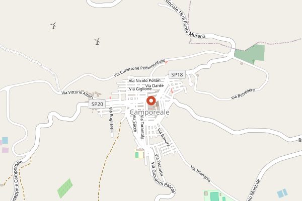 Map showing Valdibella in Sicily