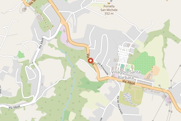 Map showing Averna Distillery and Museum in Sicily