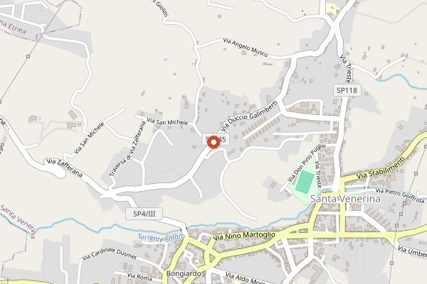 Map showing Distilleria Fratelli Russo in Sicily