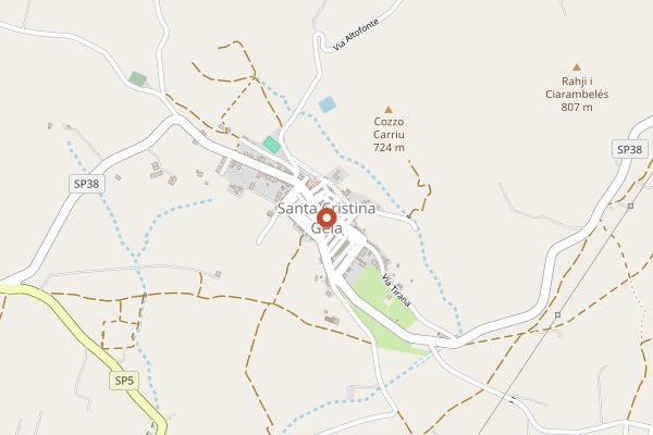 Map showing Baglio di Pianetto in Sicily