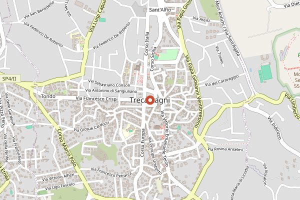 Map showing Tenute Nicosia in Sicily