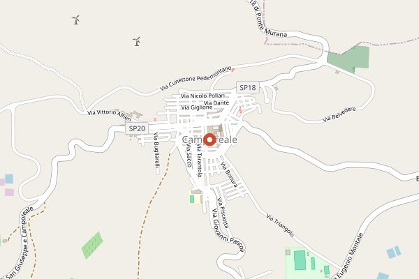 Map showing Tenuta Rapitala in Sicily