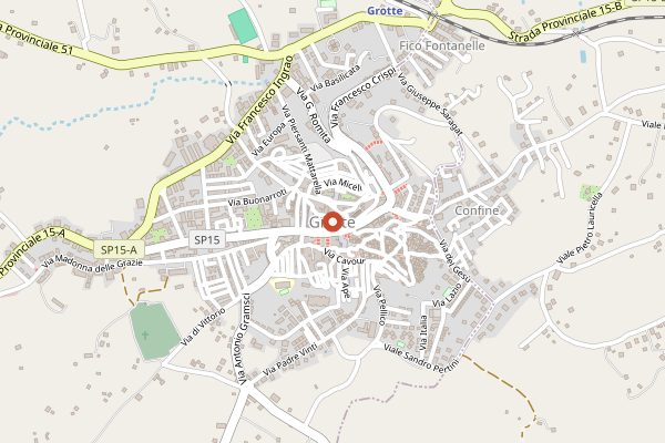 Map showing Morgante in Sicily