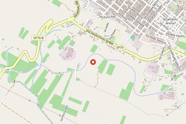 Map showing Settesoli Mandrarossa in Sicily
