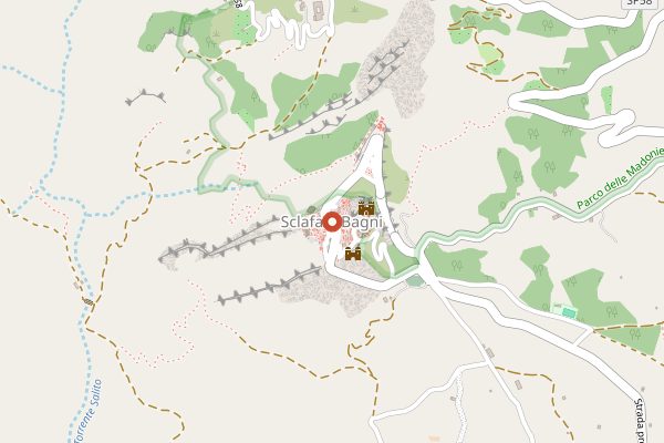 Map showing Tasca d'Almerita in Sicily