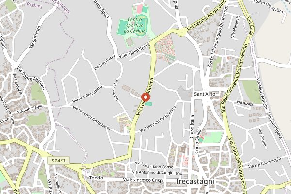 Map showing Tenute Nicosia in Sicily