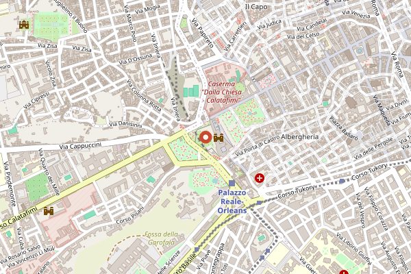 Map showing Enoteca Robertone in Sicily
