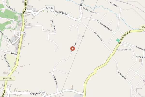 Map showing Monaci delle Terre Nere in Sicily