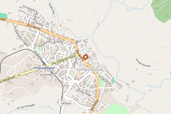 Map showing Shalai Resort in Sicily