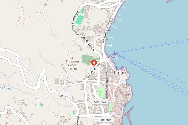 Map showing Tenuta di Castellaro Wine Relais in Sicily