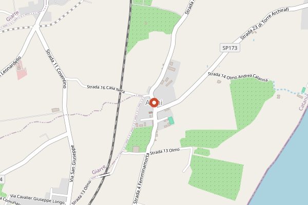 Map showing Zash Restaurant in Sicily