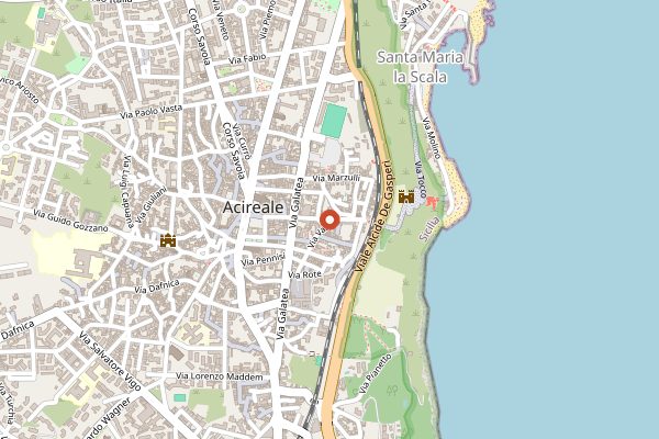 Map showing AIS Sicilia - Associazione Italiana Sommelier in Sicily