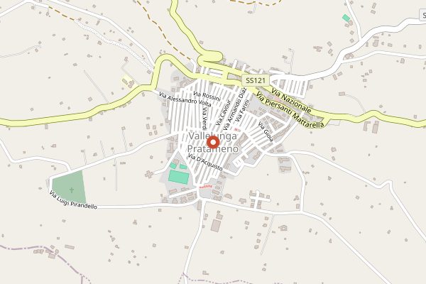Map showing Tasca d'Almerita Regaleali Estate Tour in Sicily