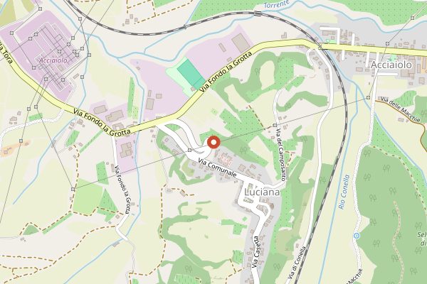Map showing Busti dairy tours with tasting in Tuscany