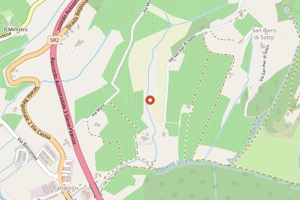 Map showing Tasting and visit at Corzano e Paterno in Tuscany