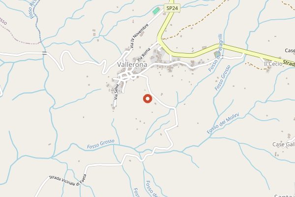 Map showing Il Segreto del Pecorino at Caseificio Il Fiorino in Tuscany