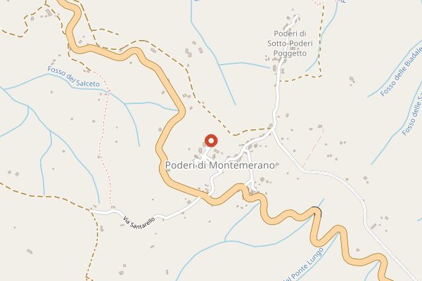 Map showing Caseificio Sociale Manciano in Tuscany