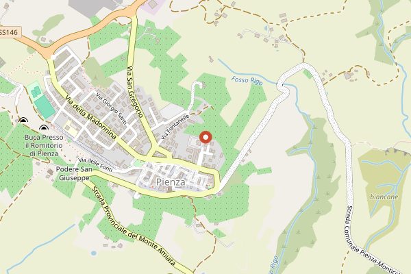 Map showing Podere il Casale in Tuscany