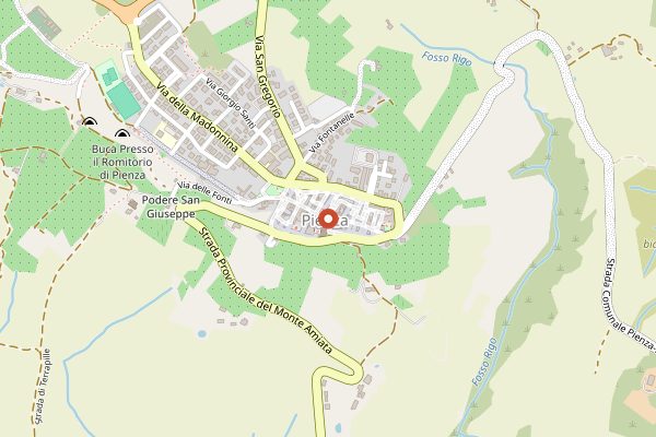 Map showing Antichi Sapori di Pienza in Tuscany