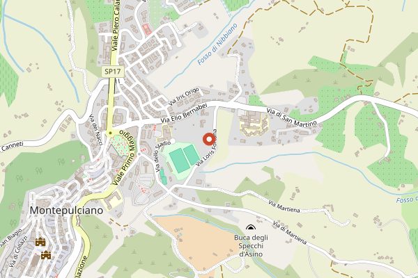 Map showing Avignonesi Vegan Society registered in Tuscany