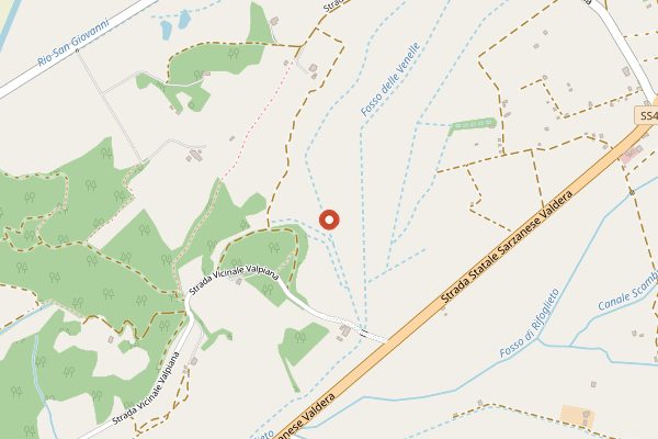 Map showing Massa Vecchia in Tuscany