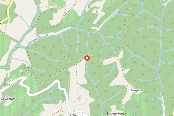 Map showing Querciavalle (Losi) in Tuscany