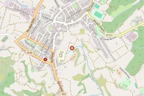 Map showing Distilleria Deta in Tuscany