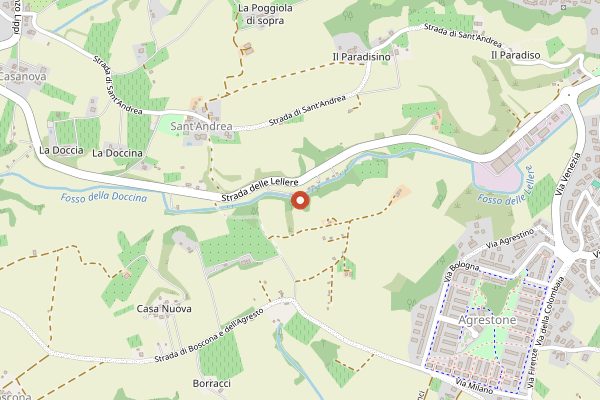 Map showing Distilleria Toscana Colle Val d'Elsa in Tuscany