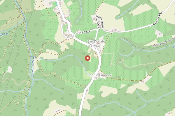 Map showing Tenuta di Capezzana Tasting Cellars in Tuscany