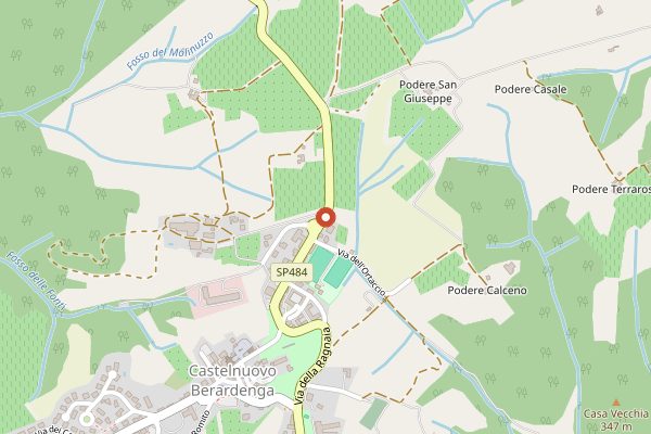 Map showing Felsina in Tuscany